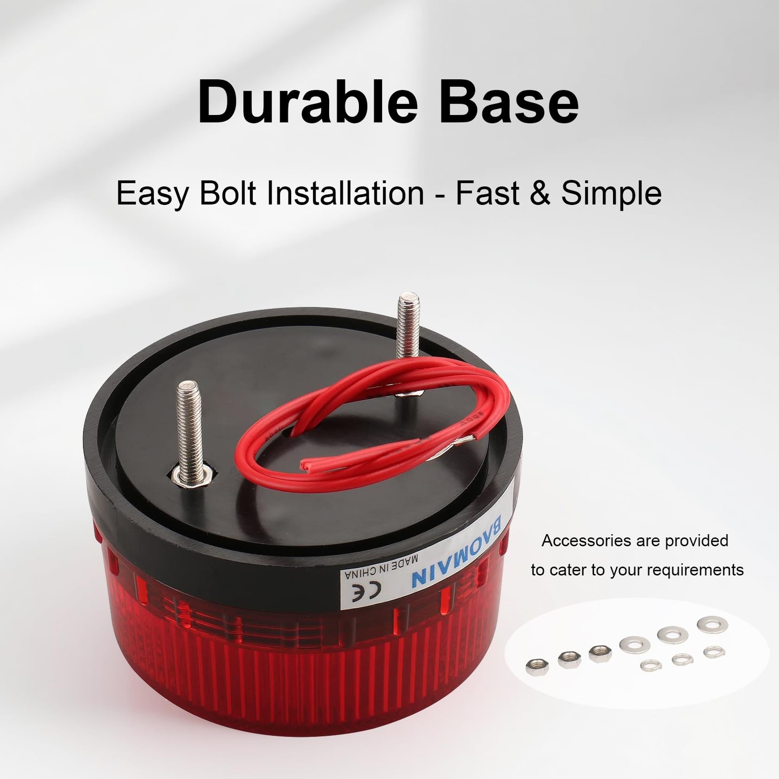 Industrial Signal round Red Warning Light Strobe Warning Lamp LTE-5061 AC 110V 3