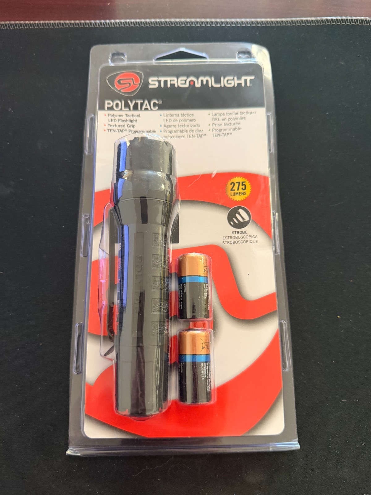 Streamlight PolyTac 2 x CR123A Lithium Flashlight 888012