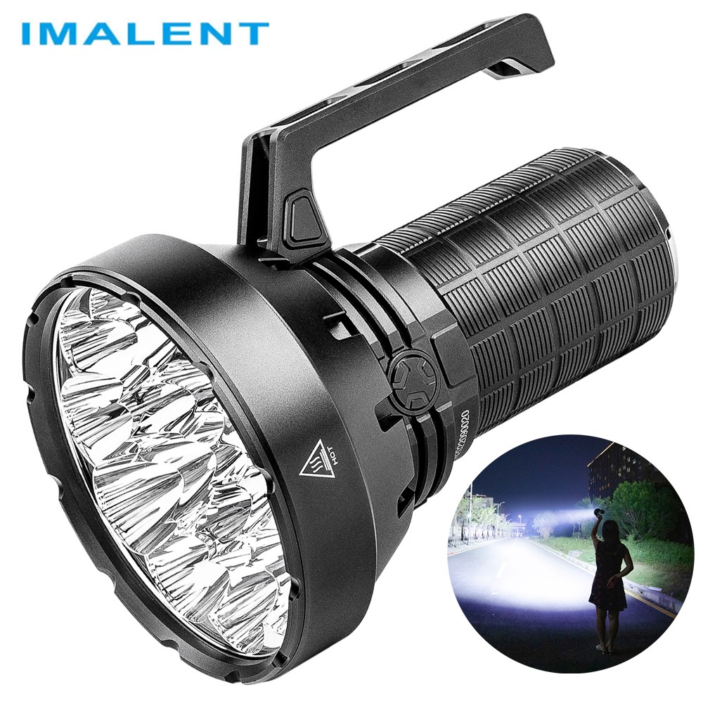 IMALENT SR16 Rechargeable Tactical Flashlight 55000LM High Lumens Cooling Fan