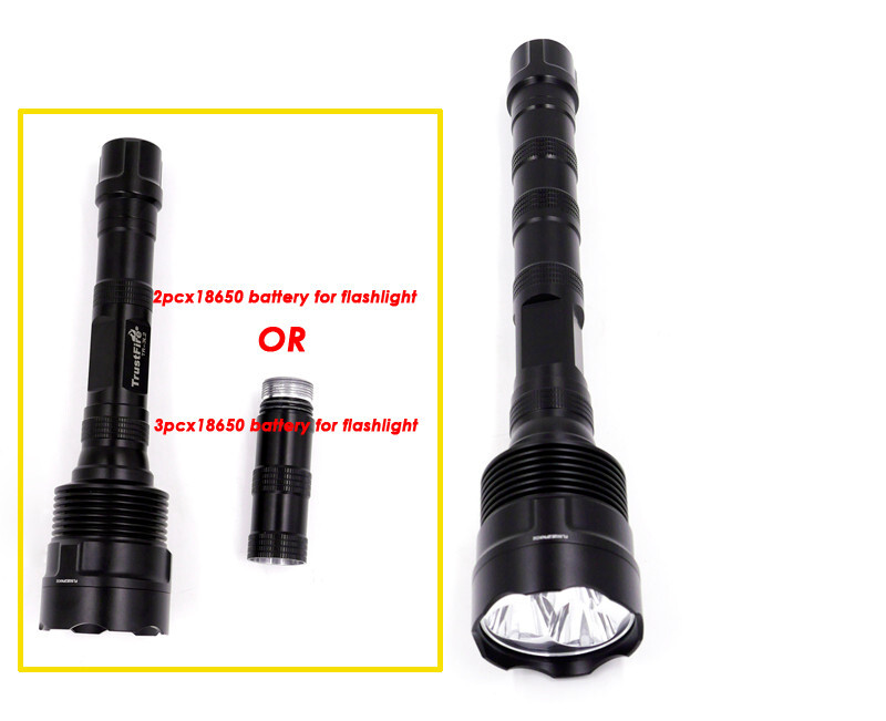 TrustFire 3x10W LED 3800 Lumens Flashlight Tactical Torch(2×18650 /3×18650)