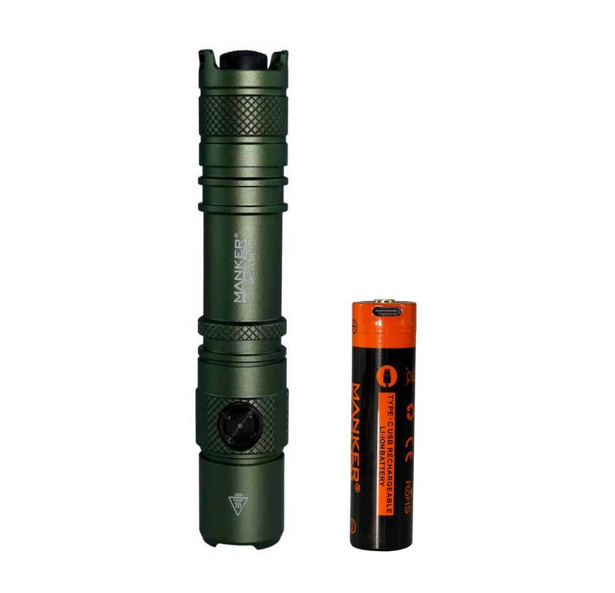 Mankerlight MC11-III Dual Switch Tactical Flashlight 1400Lumen 400 Meter Range