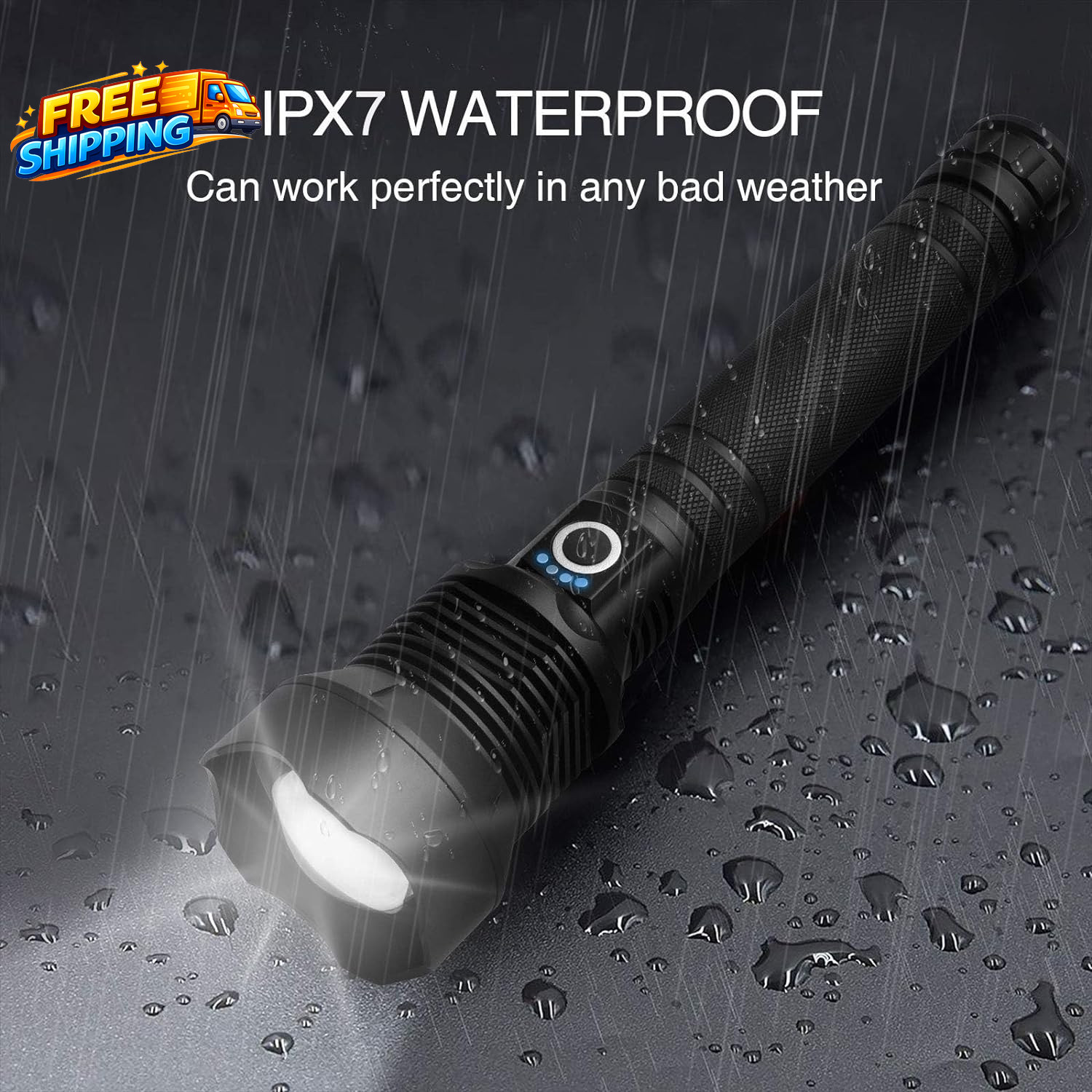 Rechargeable LED Flashlights High Lumens 90 000 Lumens Super Bright Flashlight..