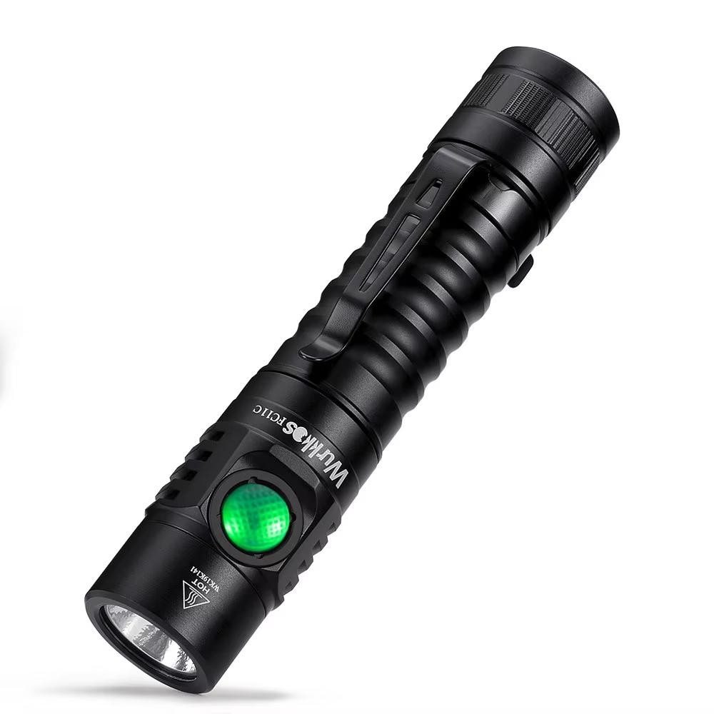 Wurkkos FC11C LED Flashlight 1300lm Nichia 519A USB-C Rechargeable IPX8 18650