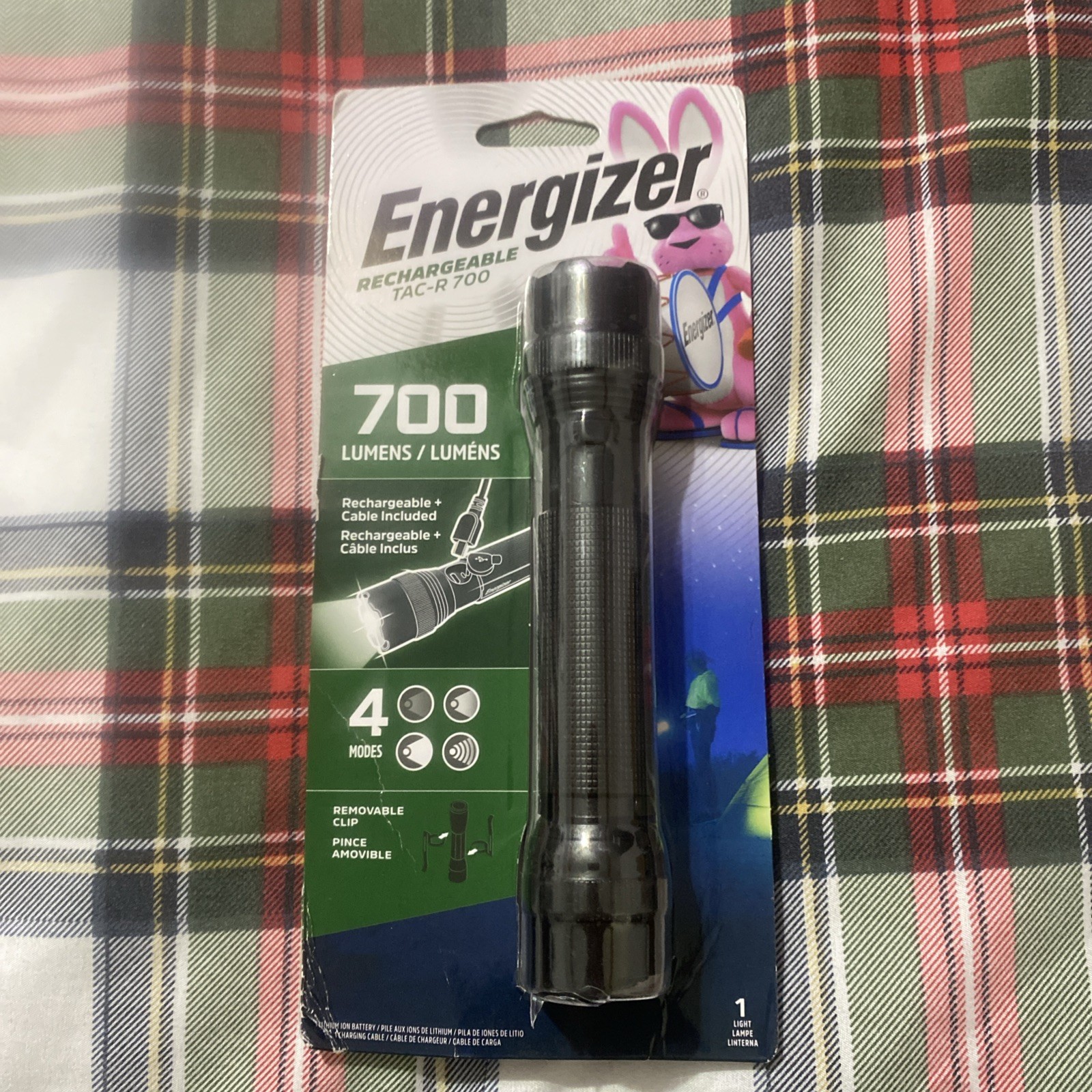 Energizer TAC-R 700 Tactical Flashlight Rechargeable 700 Lumens New