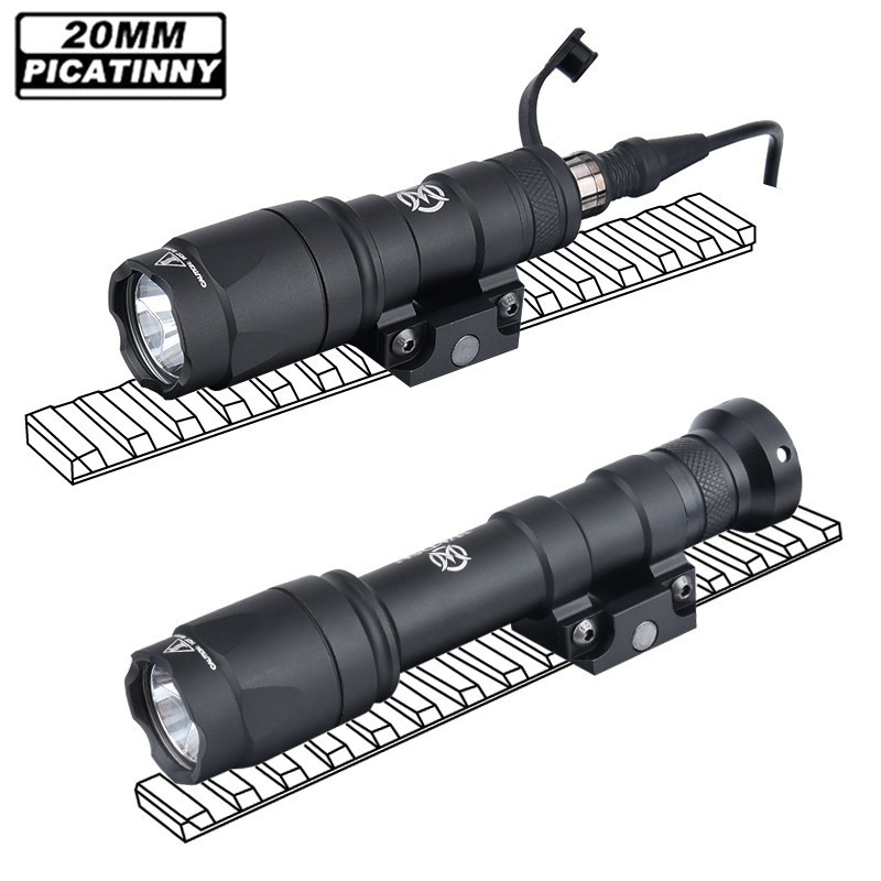 WADSN Tactical Hunting Flashlight M300A M600C Metal LED Scout Light SF Mark