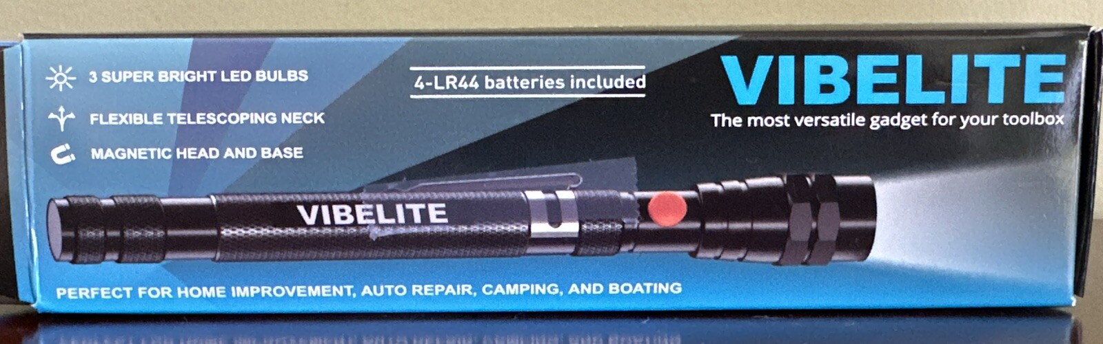 VIBELITE Magnet 3 LED Magnetic Pickup tool Telescoping Neck