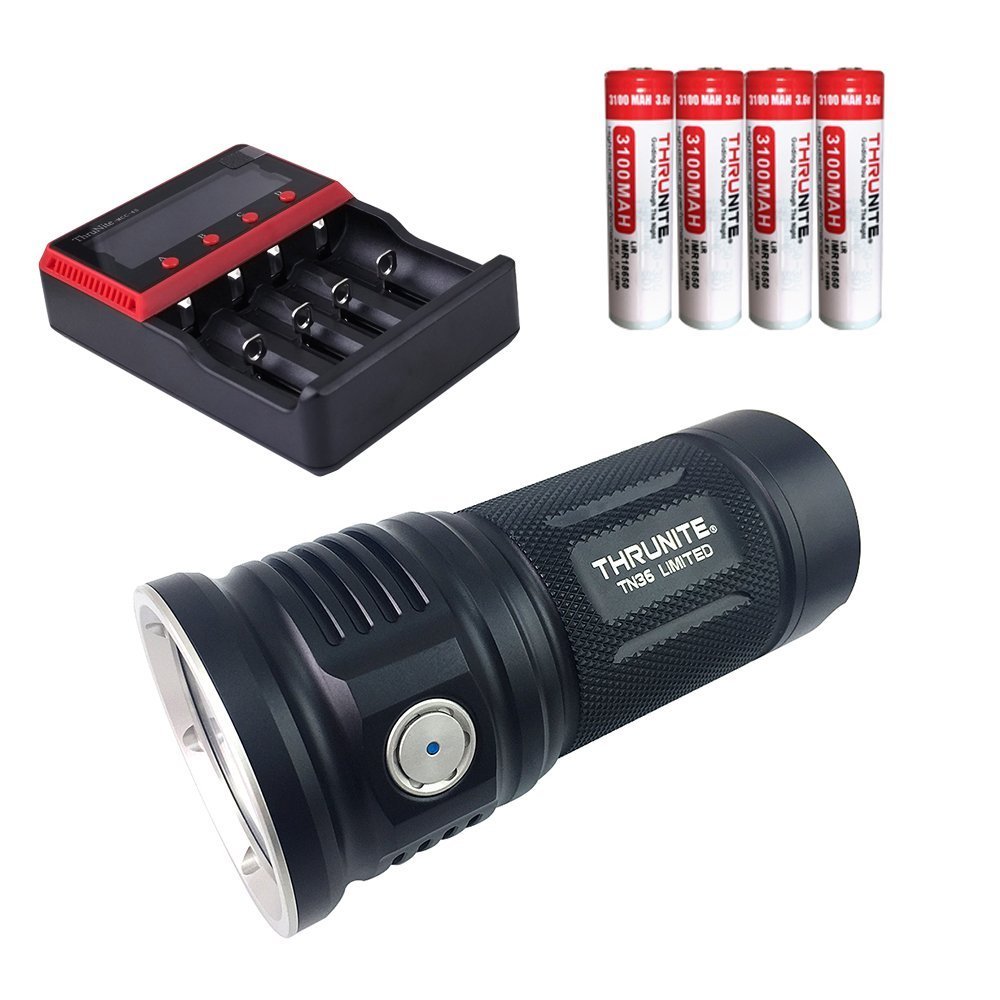 ThruNite Bundle: TN36 limited 11000 lumens Cool White+ MCC-4S+3100*4
