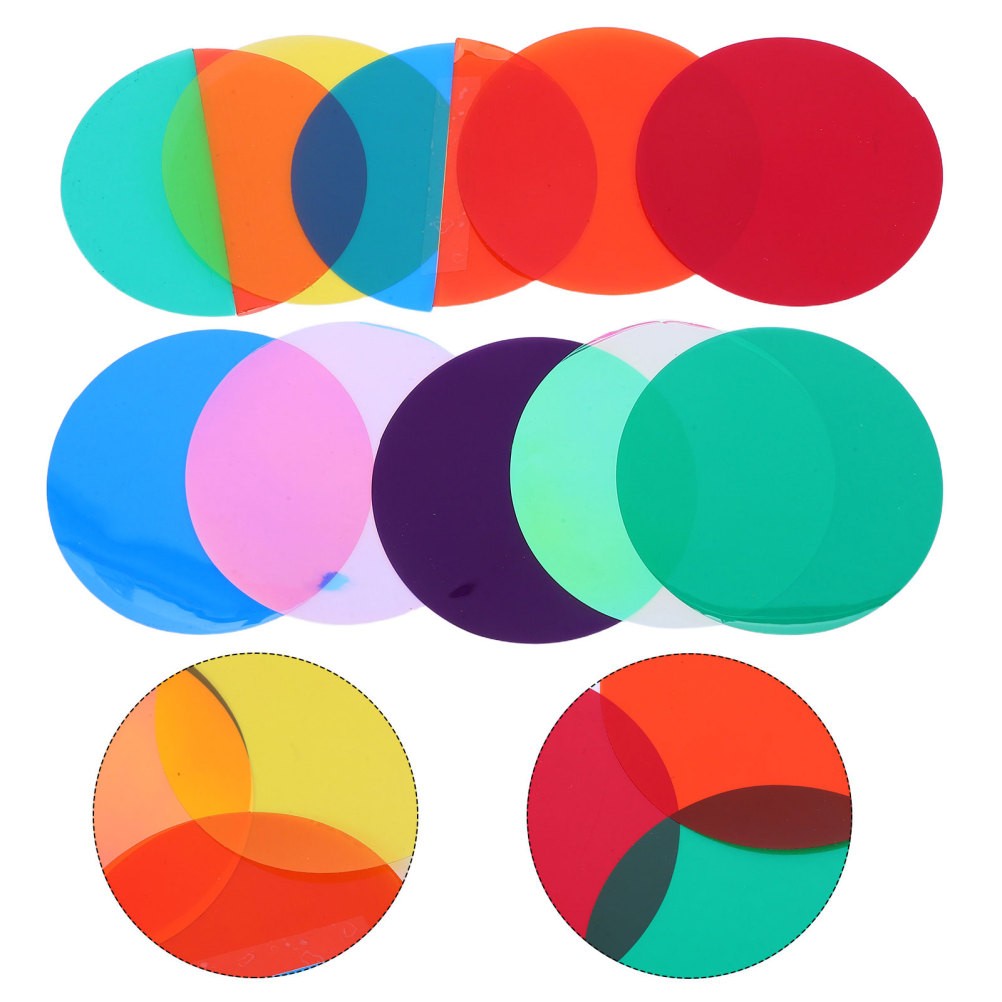 10Pcs High Transparency Colored Light Diffuser Sheets for Atmosphere Enhancement
