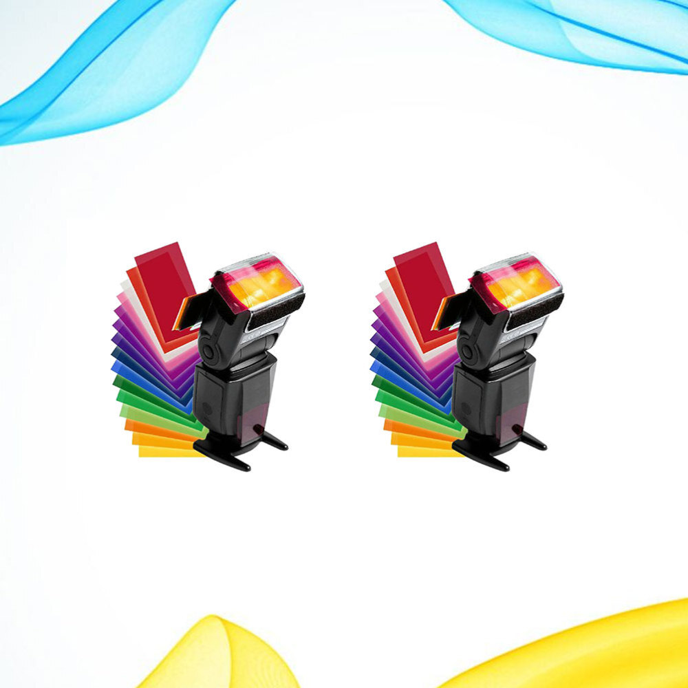 2 Set/24 Transparent Color Filter Photography Gels Filter