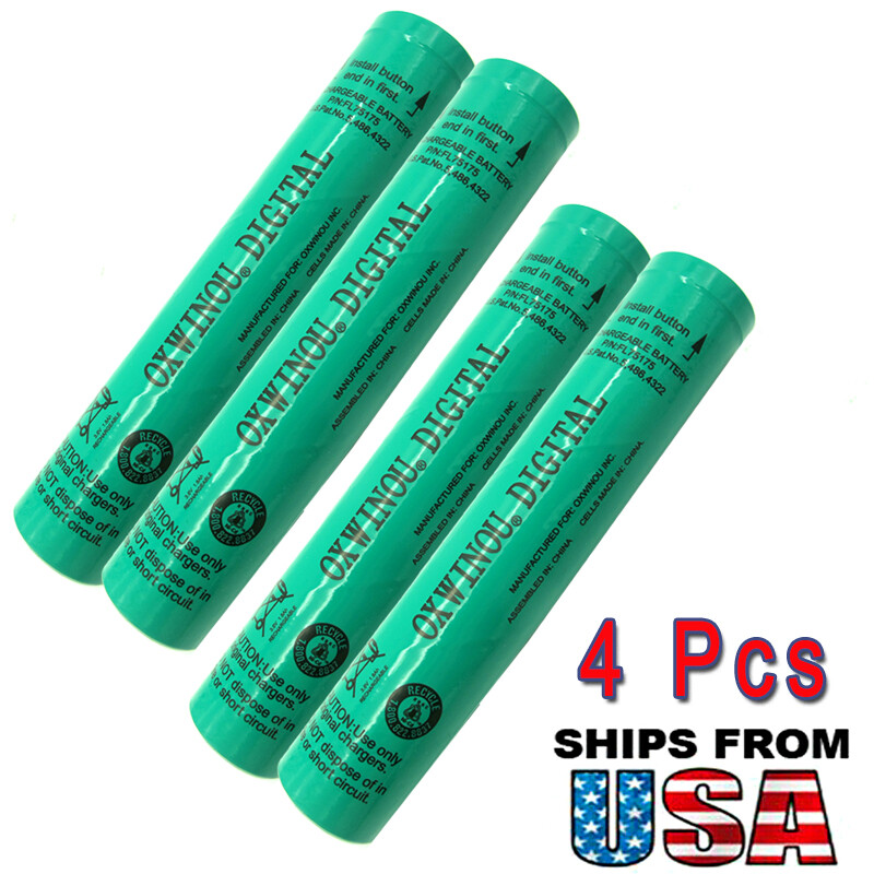 4x For Streamlight 75175 75375 Stinger HP XT 3.6V 1.8Ah Ni-Cd Flashlight Battery