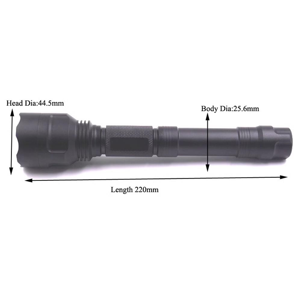 High Powerful LED Flashlight Blacklight 365Nm UV Light Ultraviolet Inspect Lamp