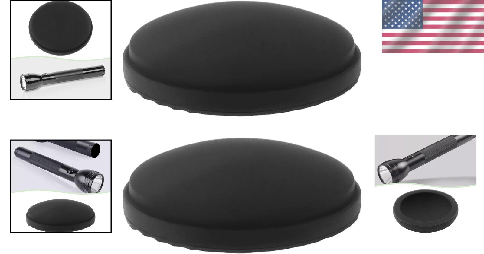 2Pcs Compatible Silicone Button Covers – Upgrade Your Maglite C/D Flashlights