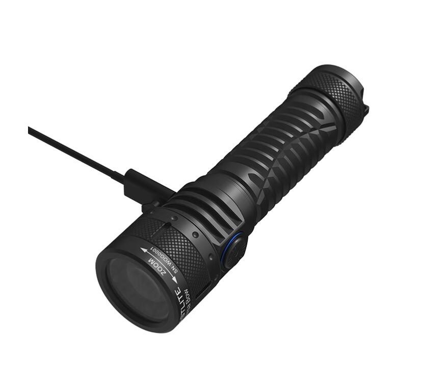 Vastlite Zoom LEP Flashlight 400 Lumen 3900 Feet Range USB Rechargeable Torch