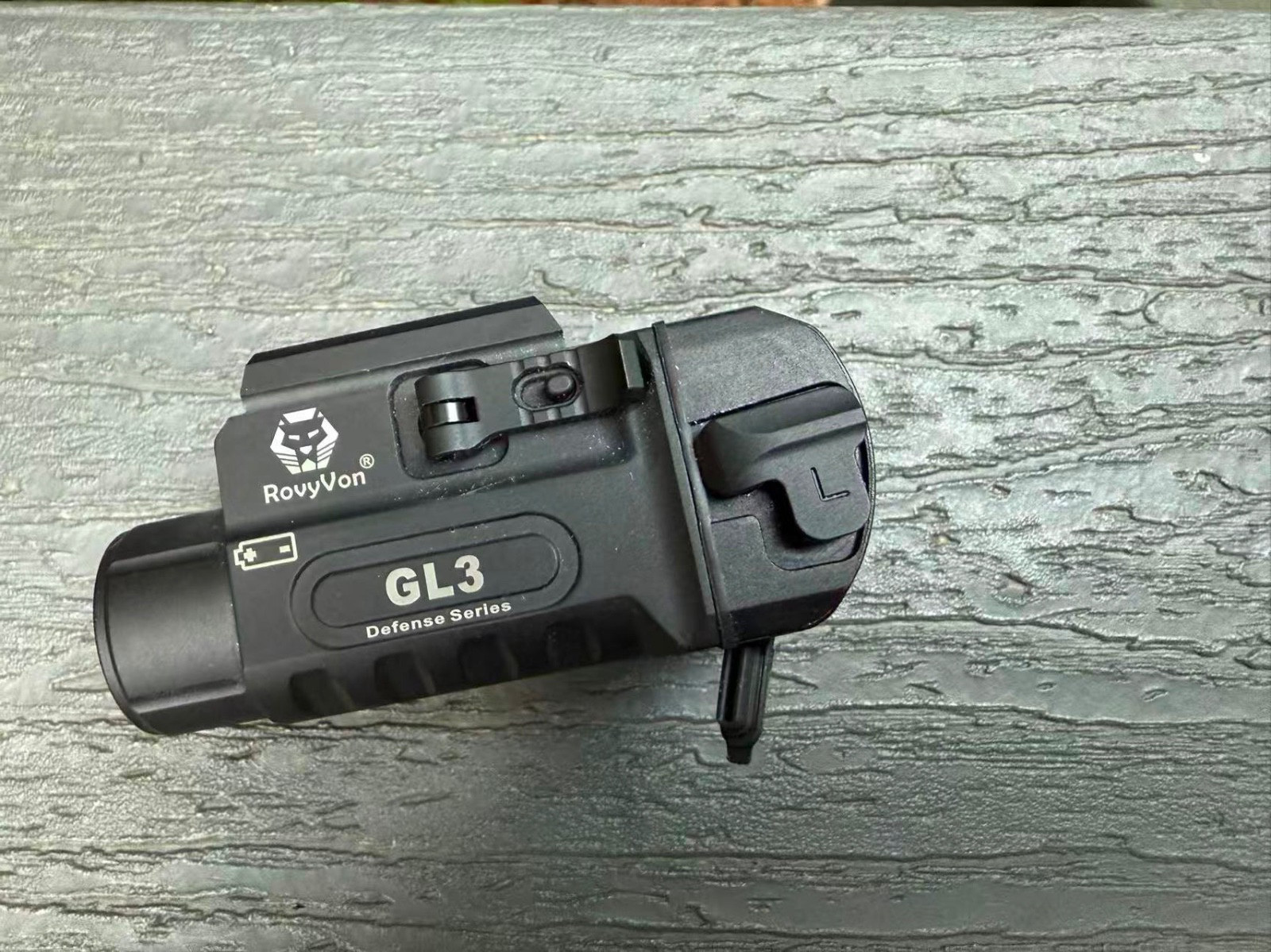 RovyVon GL3 700 Lumens USB-C Rechargeable Weaponlight, 6500K CW LED, Black