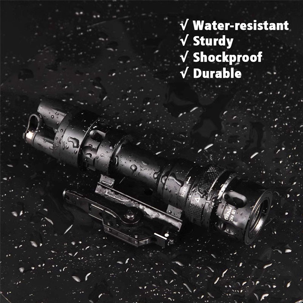 M952V Hunting 400LM LED Flashlight Torch Quick Detachable 20mm Rail Mount Light