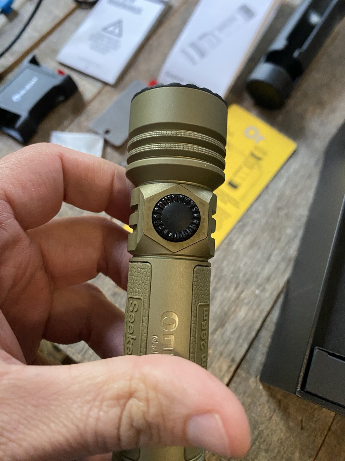 Olight Seeker Ultra Flashlight 4800 Lumens Olive Green