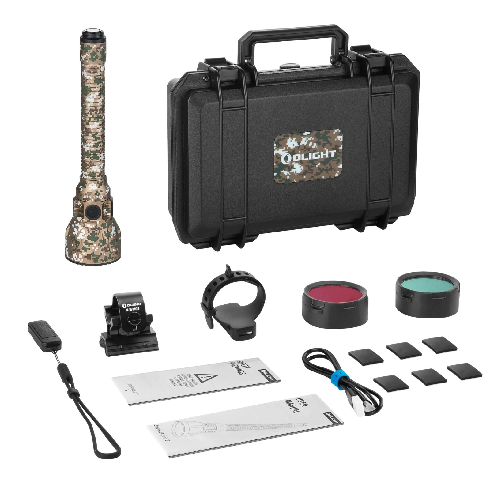 Olight Javelot Turbo 2 Premium Digital Camo Long Throw Rechargeable Flashlight