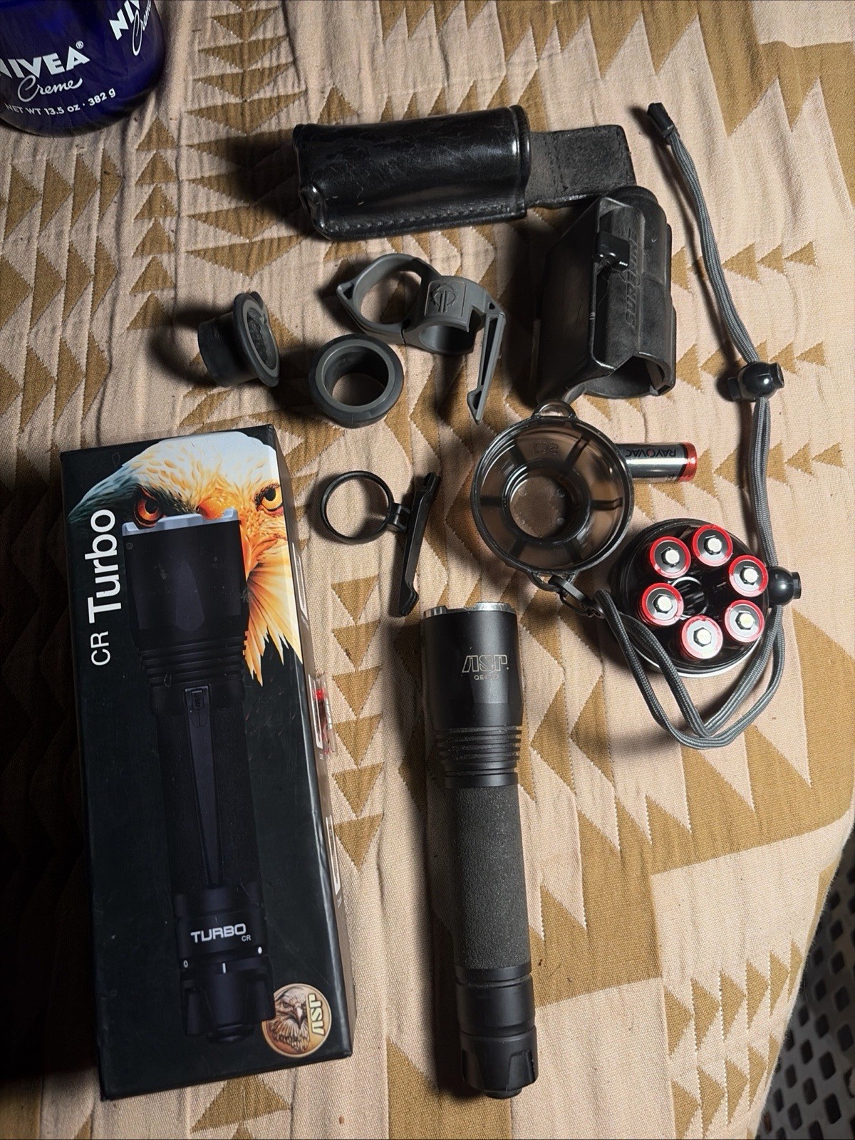 ASP Turbo CR Flashlight Surefire Accessories Pouch Lot of 6 Police Tactical Gear