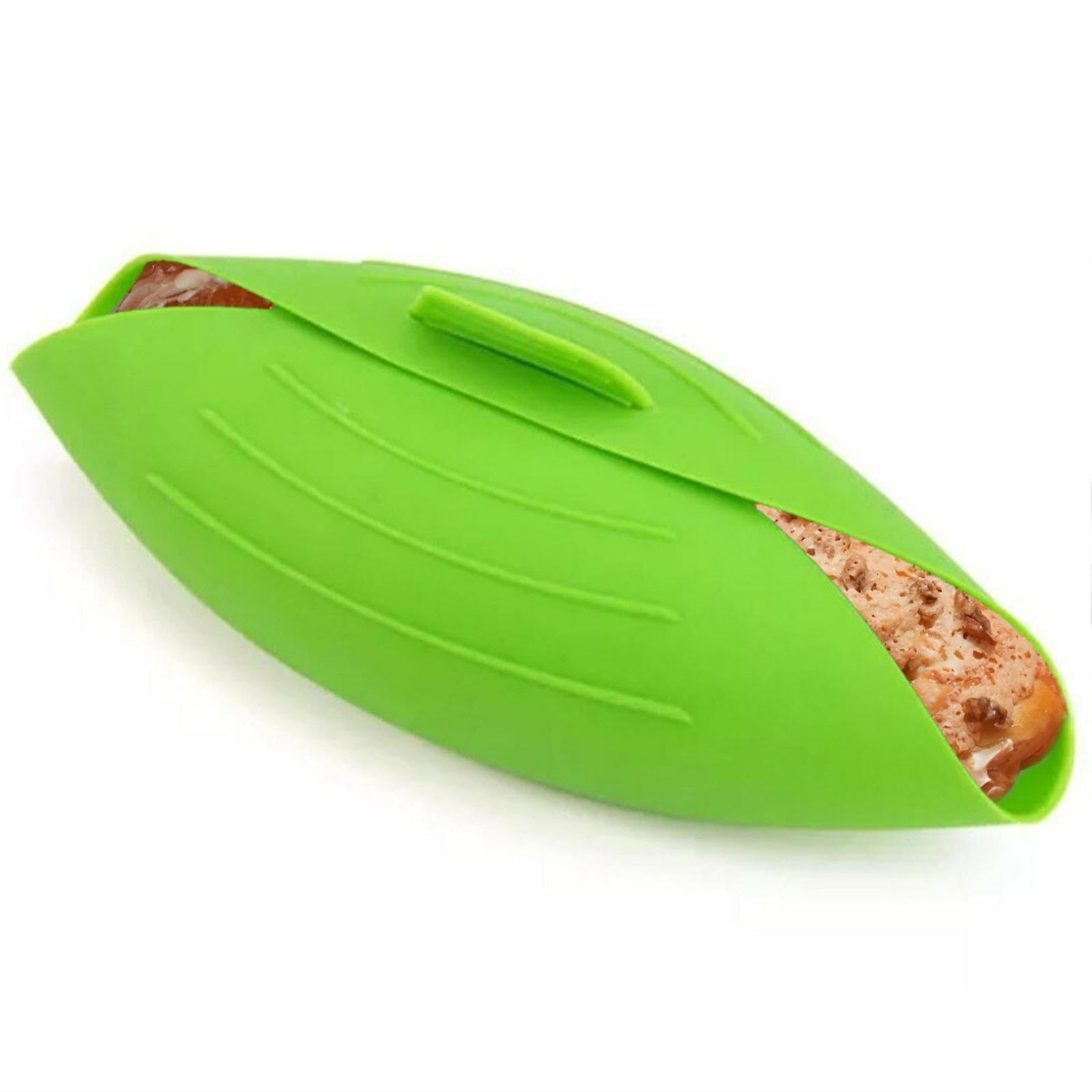 XIHUADOU Silicone Loaf Pan, Non-Stick Bread 12.20 x 5.04 x 5.71 inch, Green
