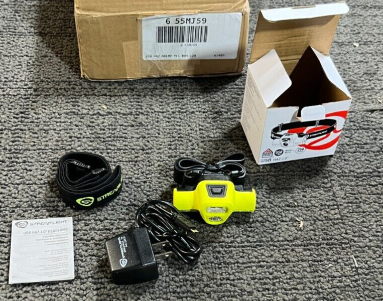 StreamLight Rechargeable Headlamp Yellow 55MJ59 | 22071 | 250 Lumens