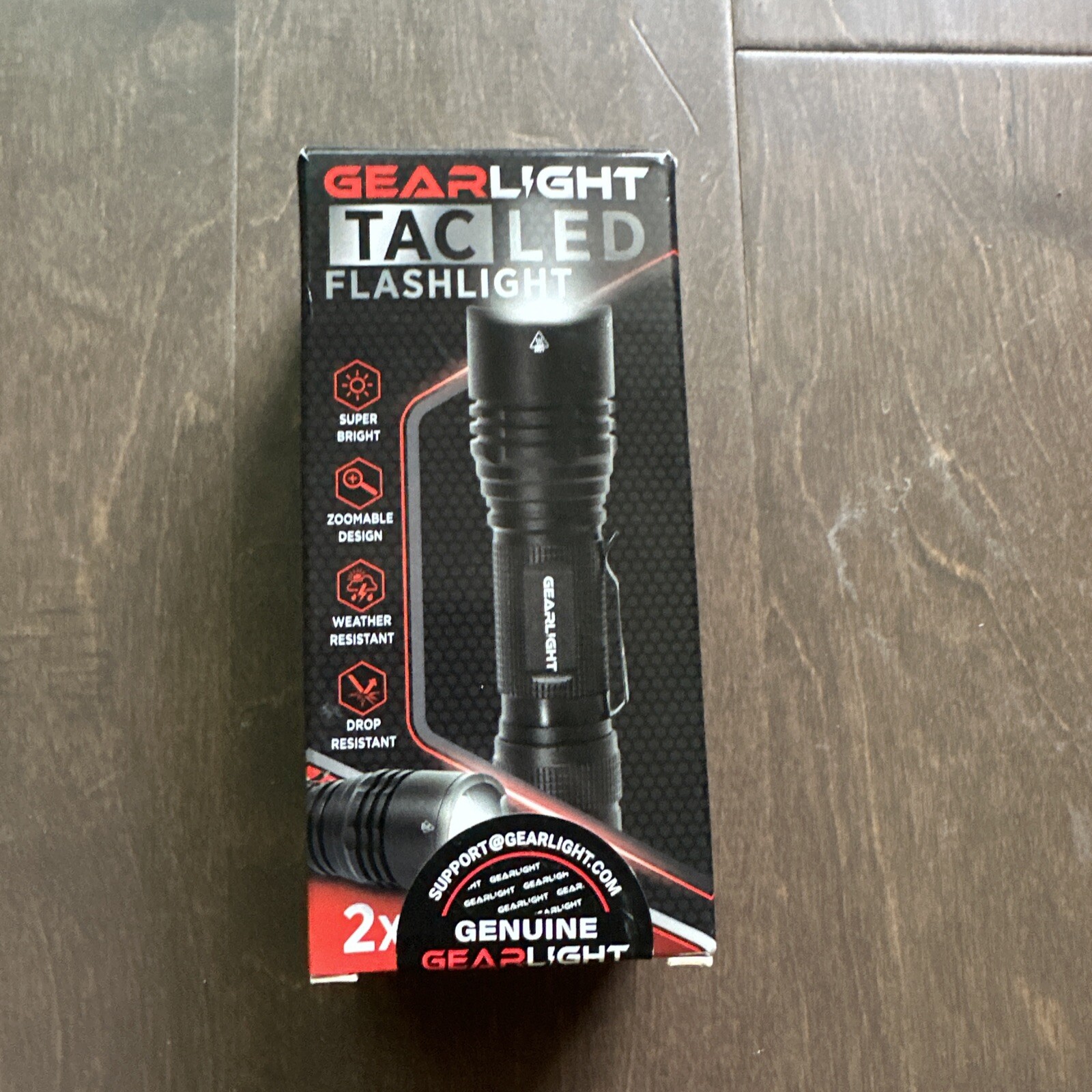 LED Flashlights Bright Zoomable Weather + Drop Resistant Aluminum Pack of 2