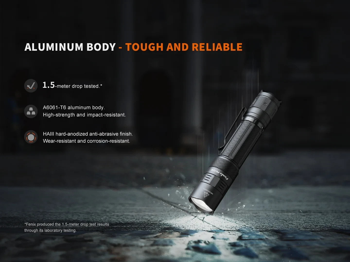Fenix PD32R 1400 Lumens 347 meters IP68 Flashlight