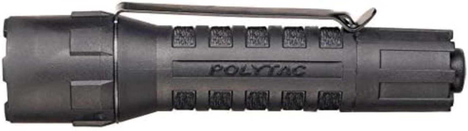88850 PolyTac 600-Lumen 11500-Candela Tactical LED Flashlight, Ten-TAP Progra…