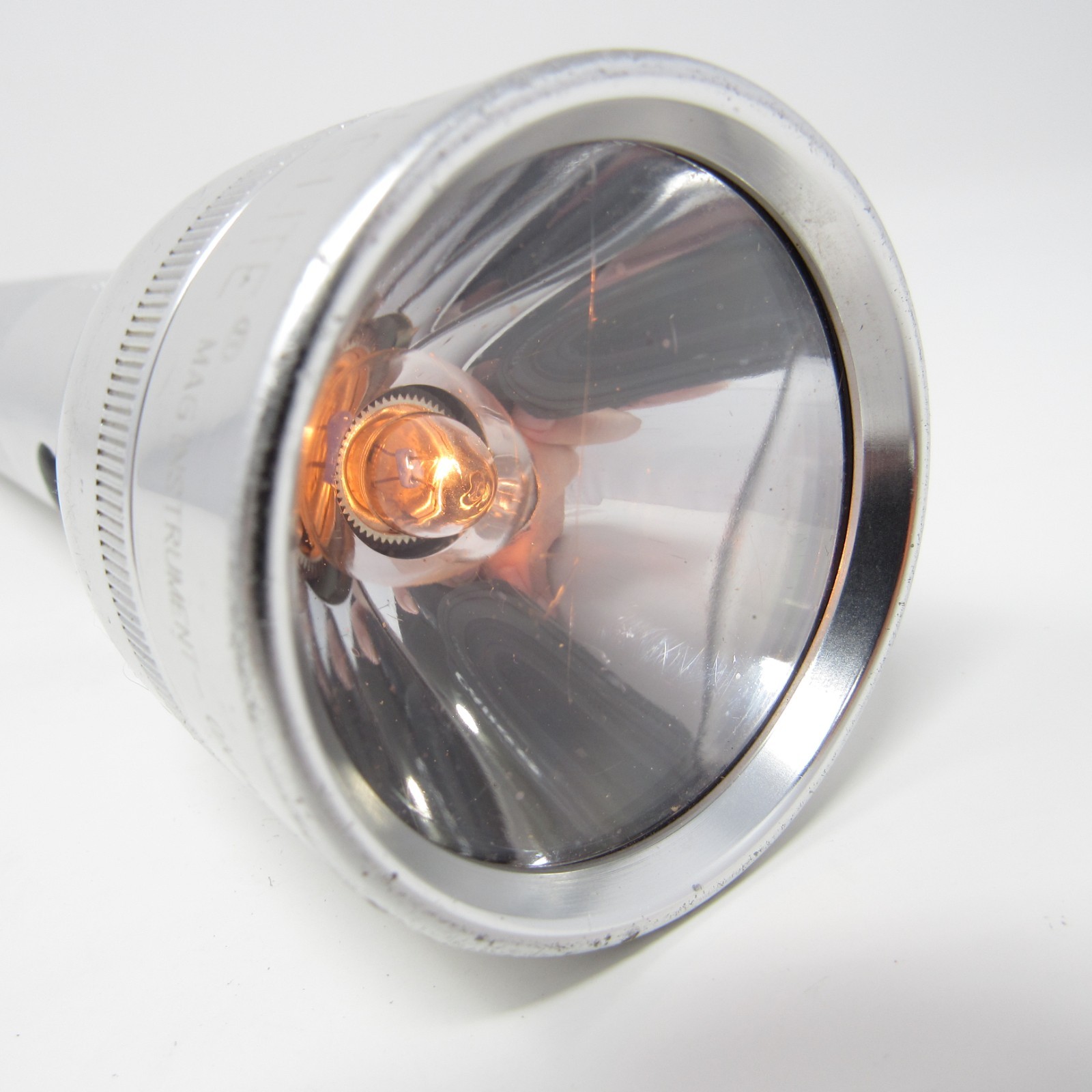 Vintage MAG-LITE Flashlight Silver 12.5″ California USA Made D-Cell Tested