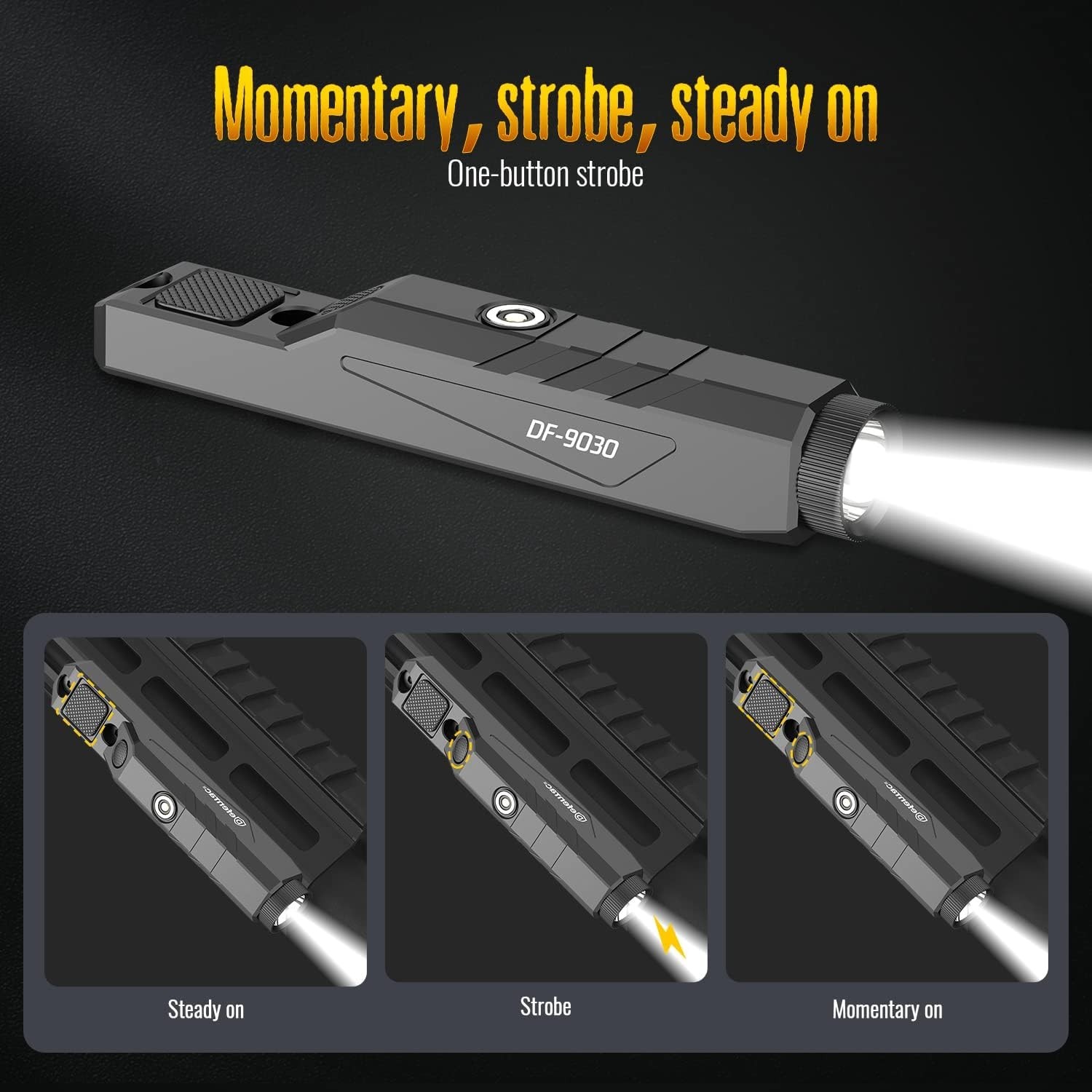 Professional Tactical Flashlight: 240m Beam, Waterproof, Magnetic Rechargeable
