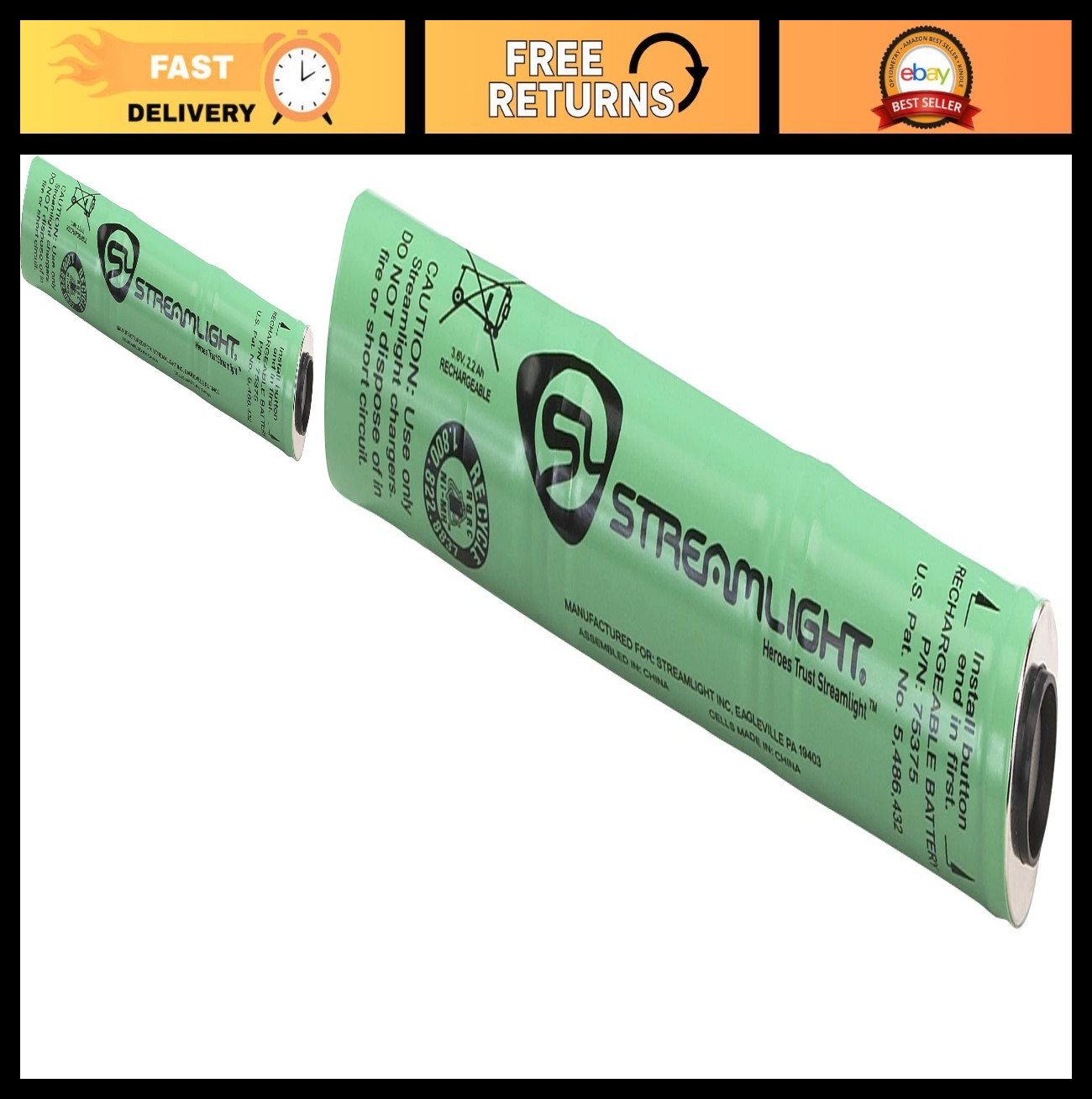 Replacement Battery for Stinger & PolyStinger LED Flashlights – Not for 2020/Ult