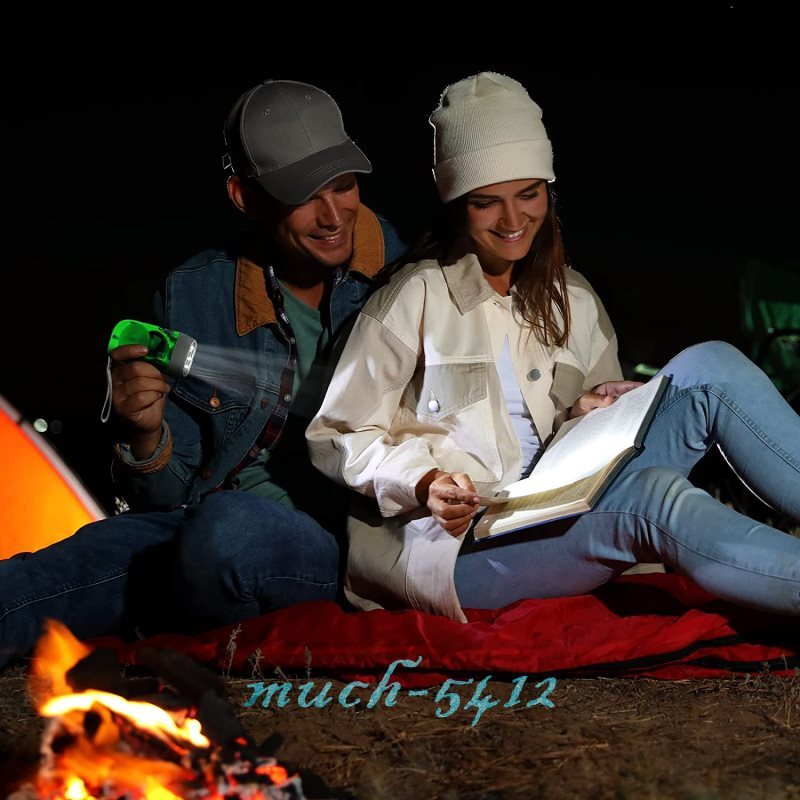 Powerful Handpress Dynamo 3LED Hand Crank Flashlight Camping Emergency Torch