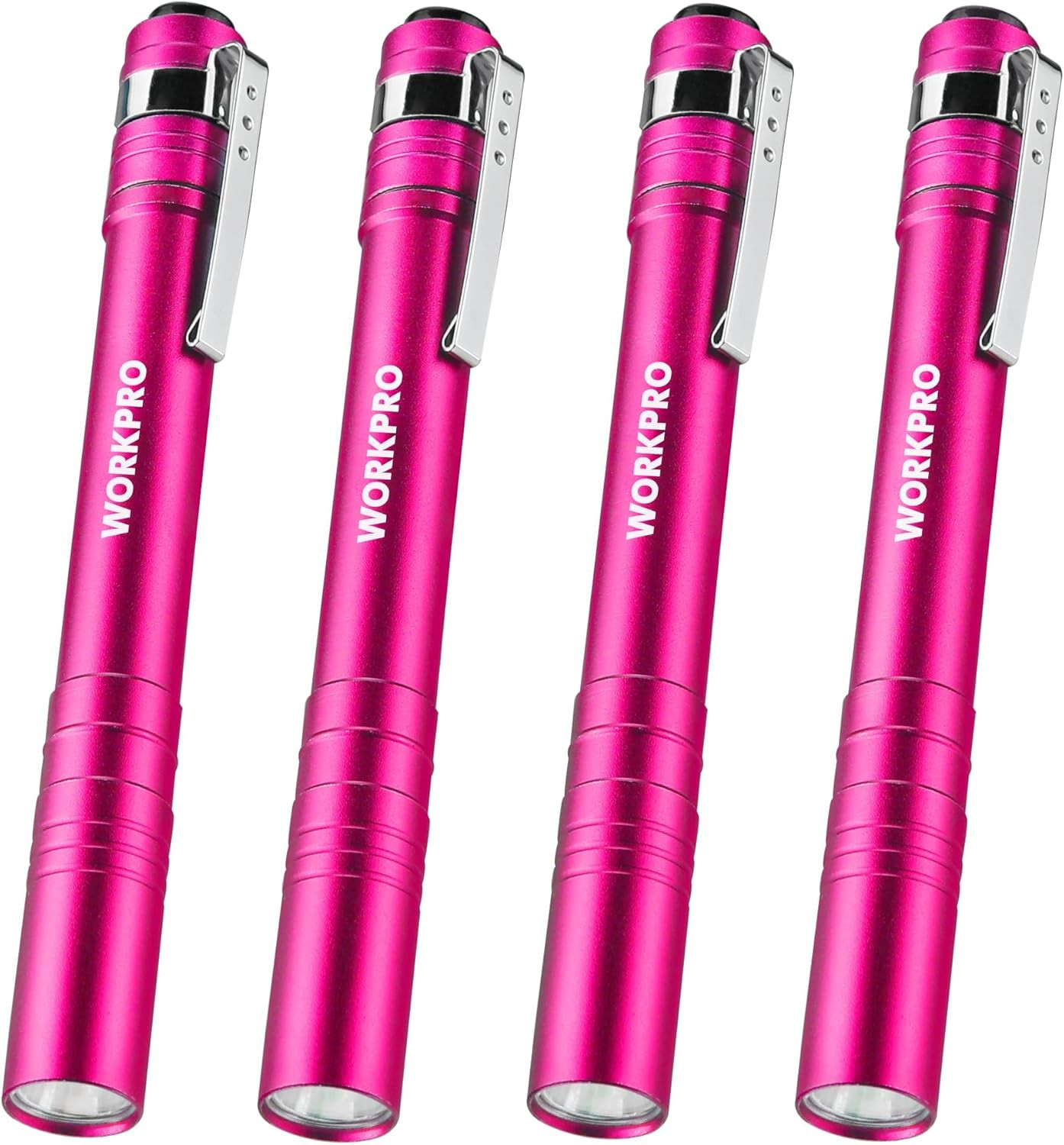 WORKPRO LED Pen Light, Aluminum Pen Flashlights, Pocket Flashlight with Clip for