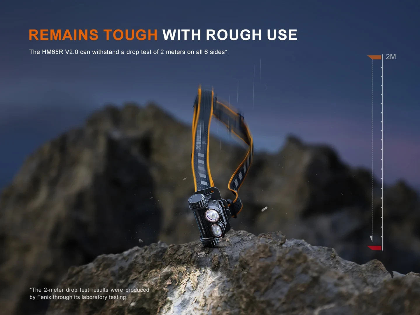 Fenix HM65R V2.0 MULTIPLE-LIGHT-SOURCE MAGNESIUM HEADLAMP 2200 Lumens