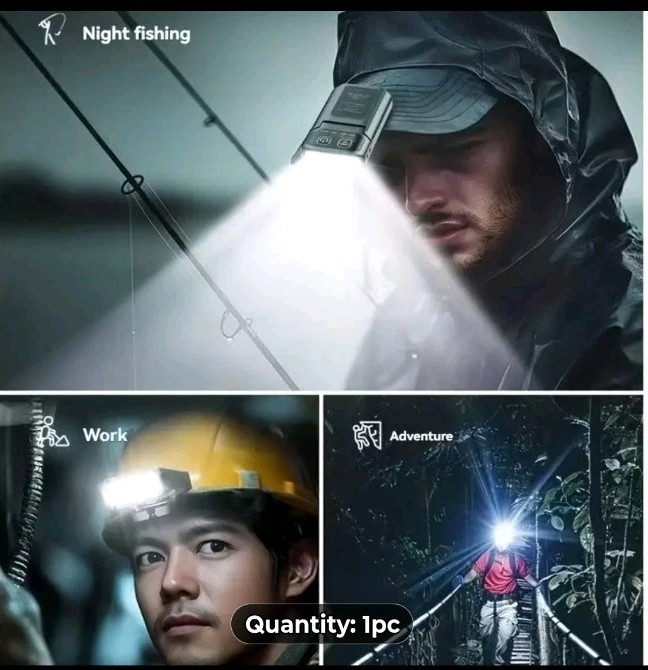 Headlamps,Work Lights,Foldable,Detachable Built-In Lithium Battery And TYPE-C