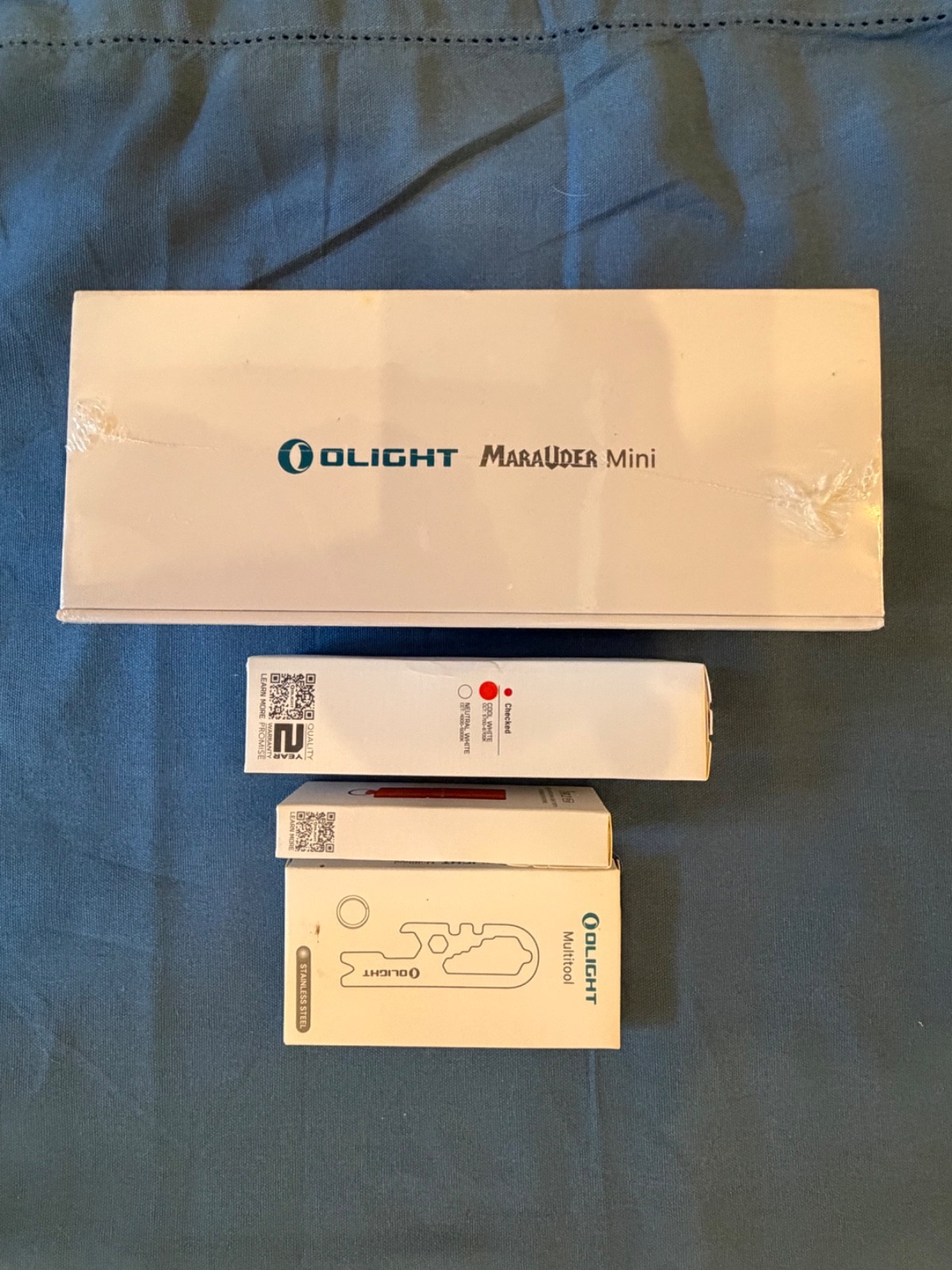Olight Marauder Mini ORANGE BUNDLE! MARAUDER MINI, ARKFELD, AND I1R2 PRO NEW!!
