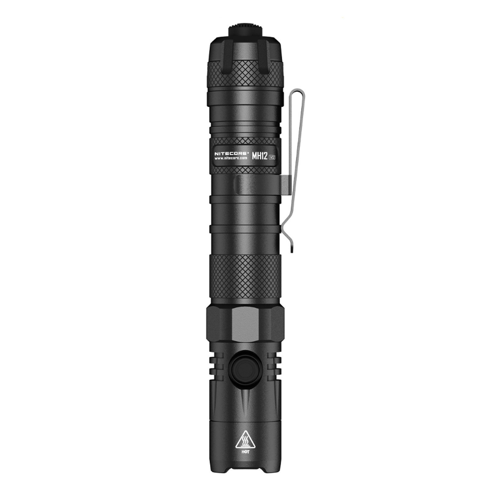 NITECORE MH12 v2 1200 LM USB-C Rechargeable Tactical Flashlight + NL2150 Battery