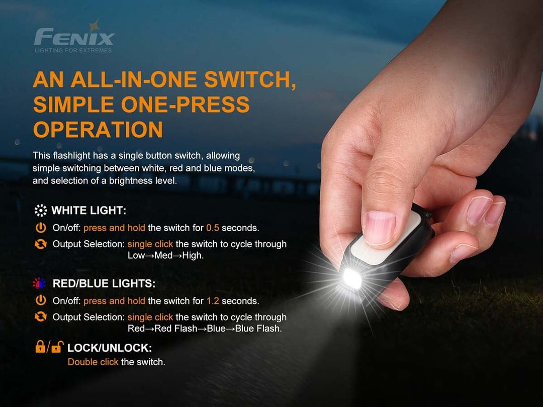 Fenix Lighting MINI-LITE 150 Lumens CA18 LED, Everlight 2835 LED : ELTBK