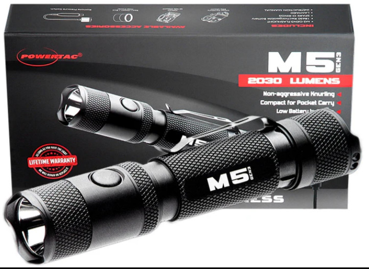 M5 Gen3 – 2,030 Lumen EDC High Power Flashlight