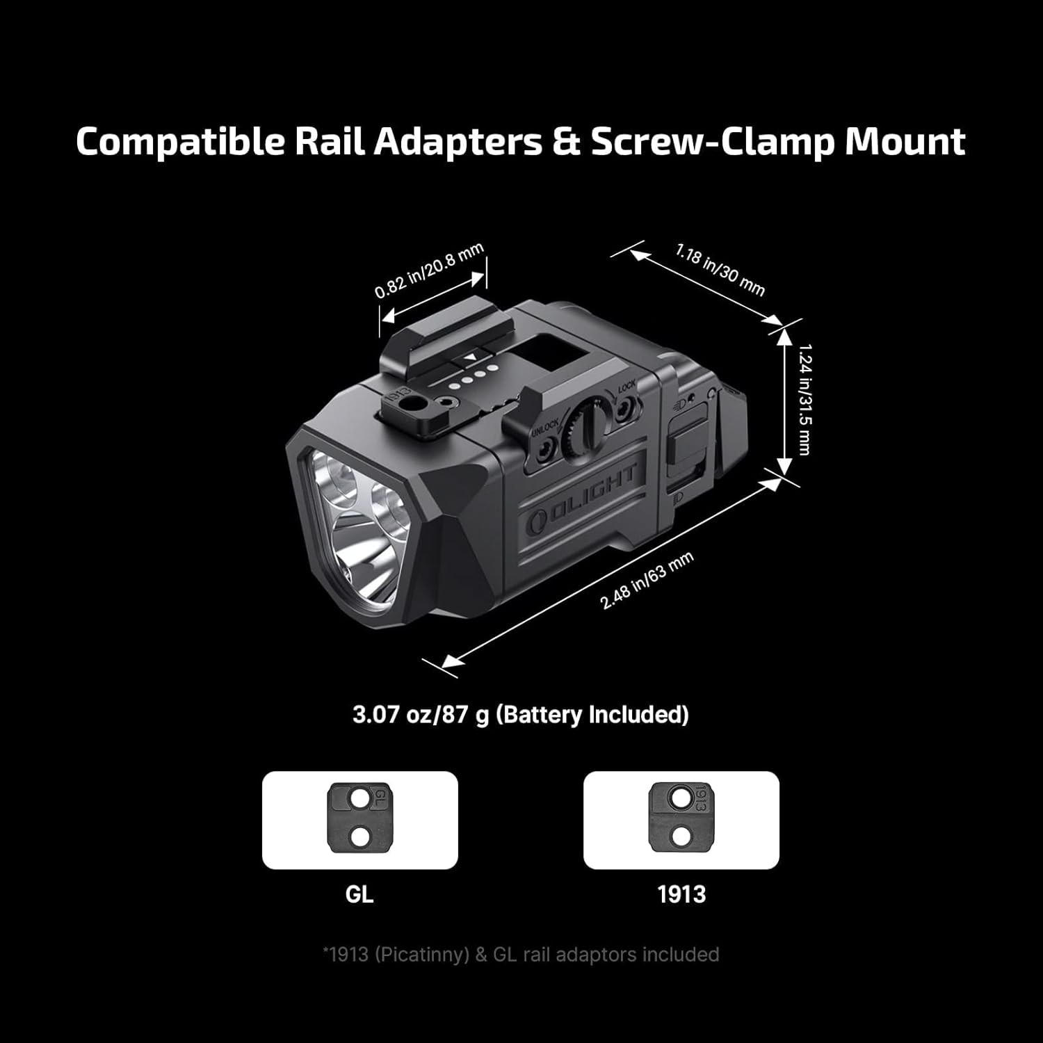 PL X Tactical Flashlight Rechargeable USB-C Dual Beams Strobe Combo 22500 Candel