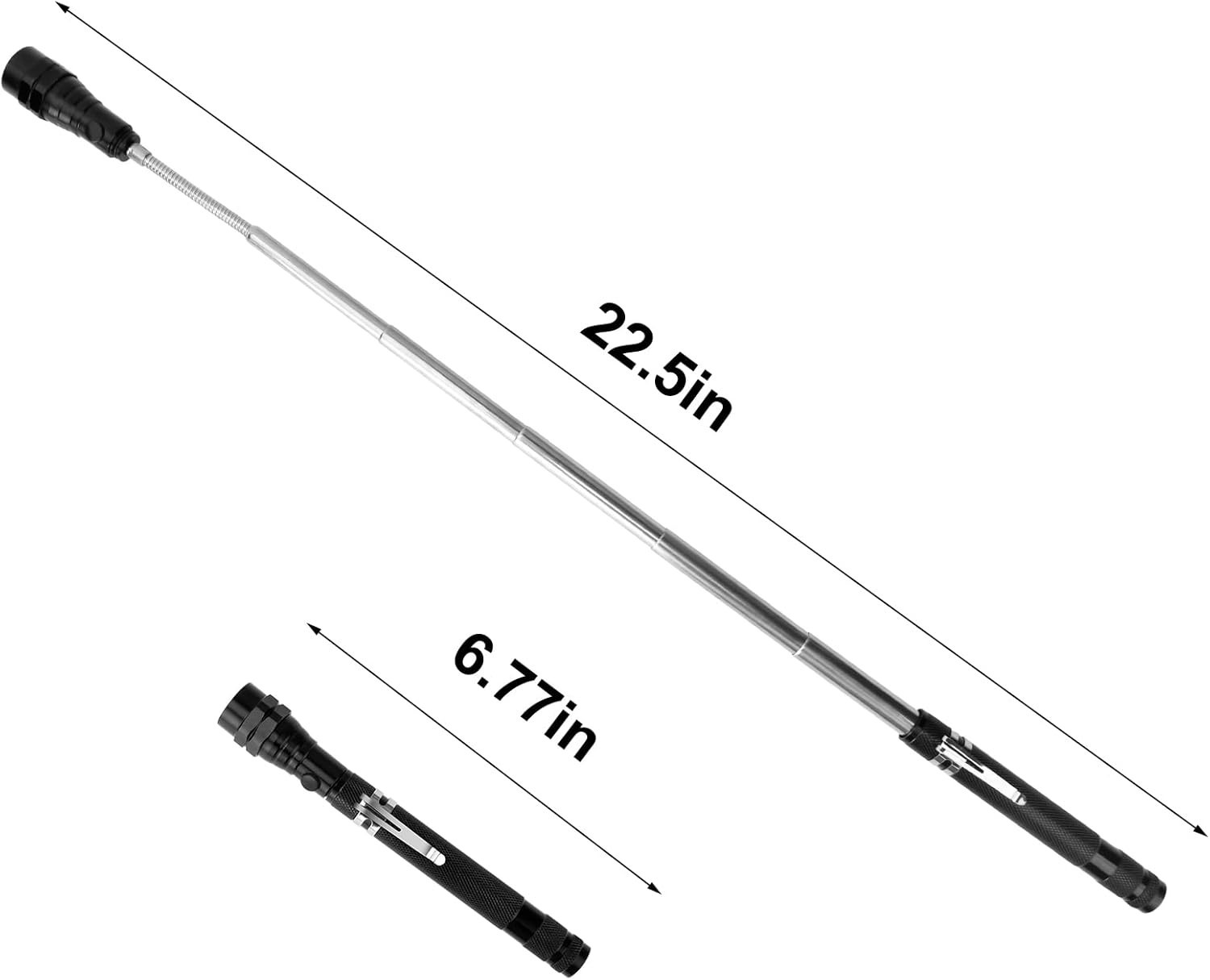 Adjustable Magnetic Pickup Tool with Bright LED – Ideal Gadget for Home Repairs