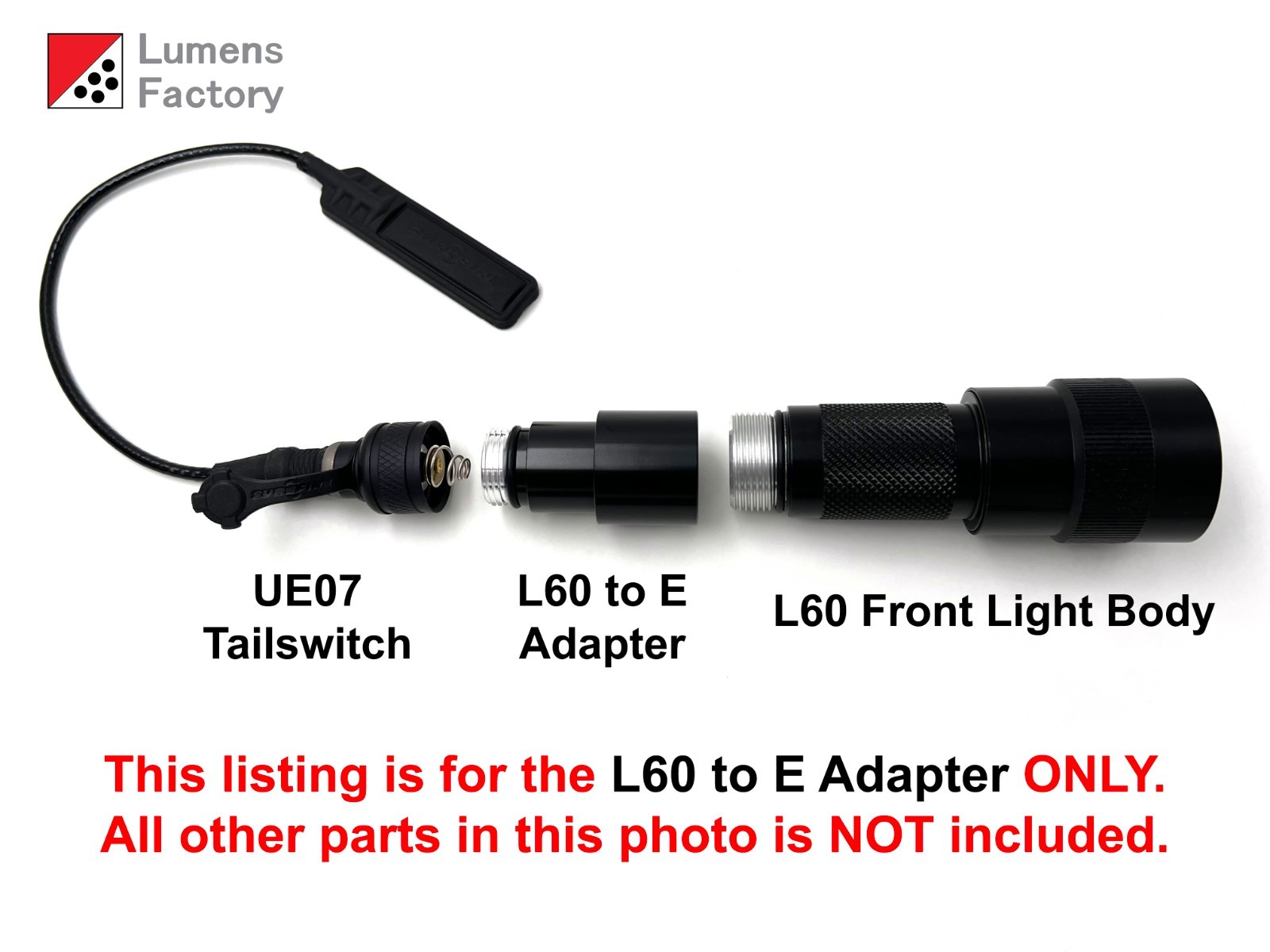 A21 Style Adapter with M300 M600 Scout Light Tail for Surefire 660 Light Setups