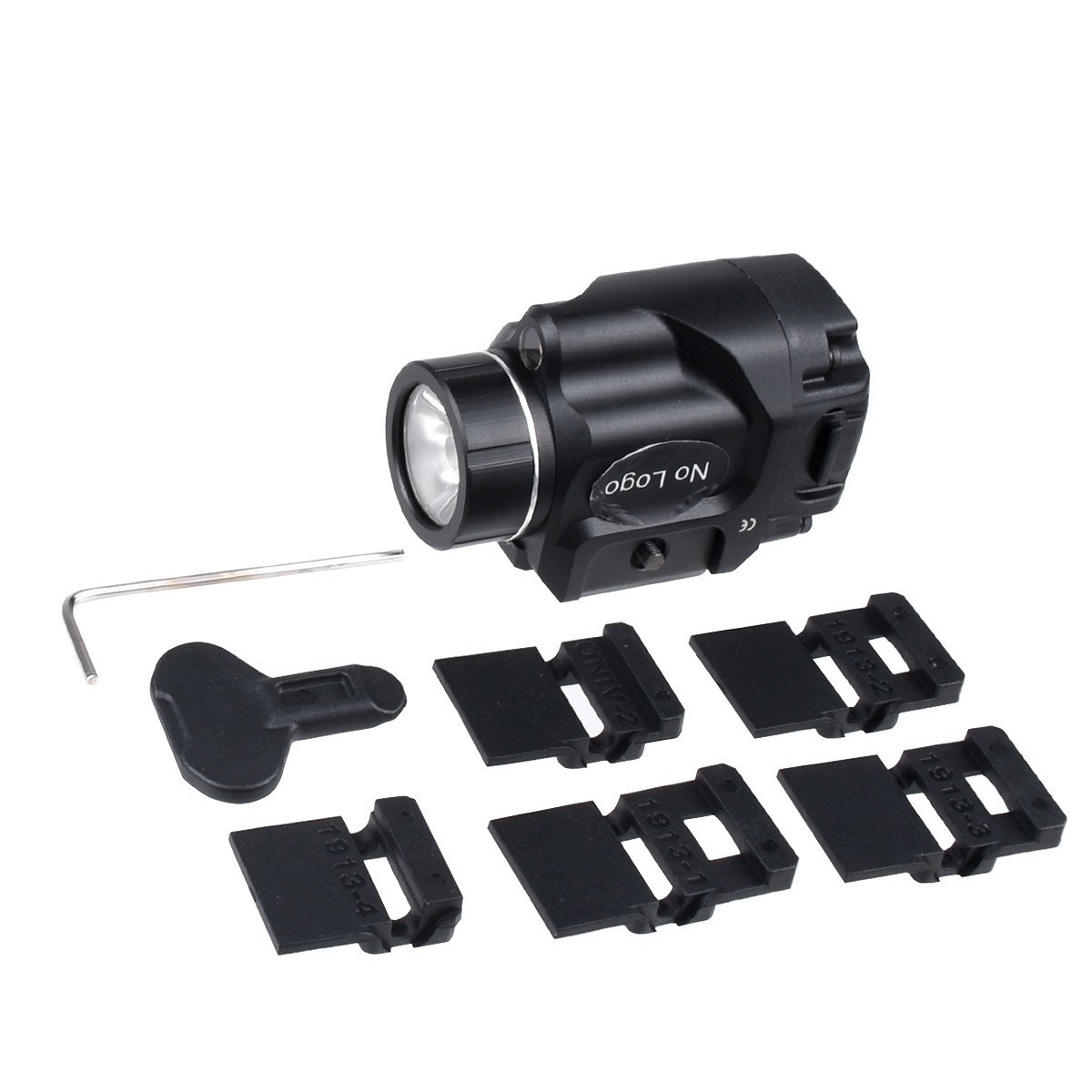 TLR-8 Green Laser Rail Mount LED Tactical Flashlight 1000 Lumens Rechargeable