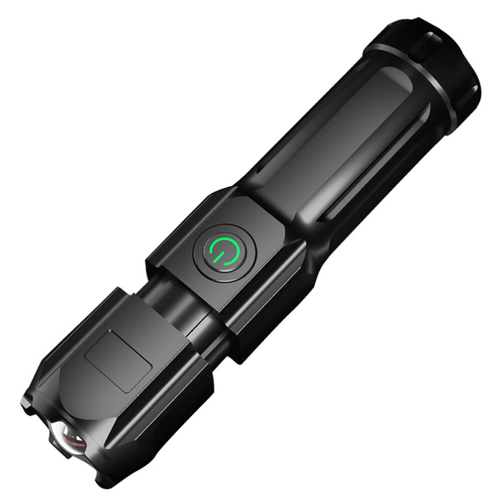 100000LM Powerful LED Flashlight USB Rechargeable Outdoor Tactical Zoomable Lamp