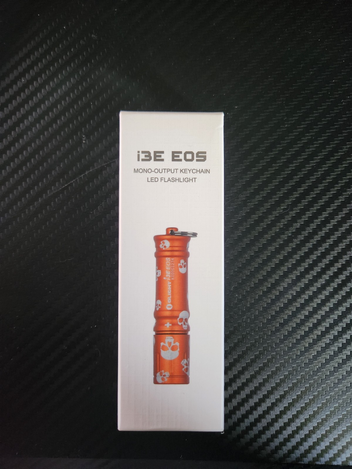 Olight I3E EOS Orange Skull Edition LED Flashlight | 90 Lumens | Waterproof IPX8