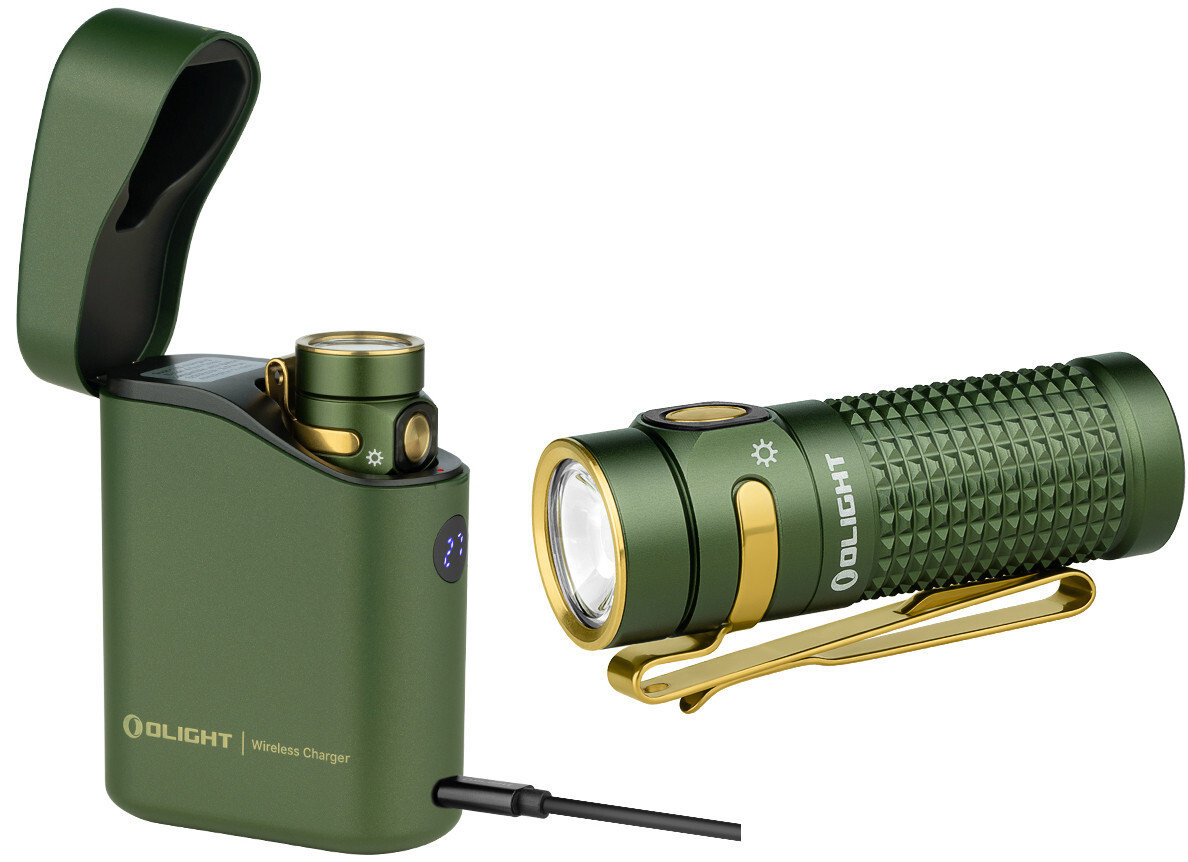 Olight Arkfeld Pro OD Green CW Flashlight & Baton 4 Premium OD Green Flashlight