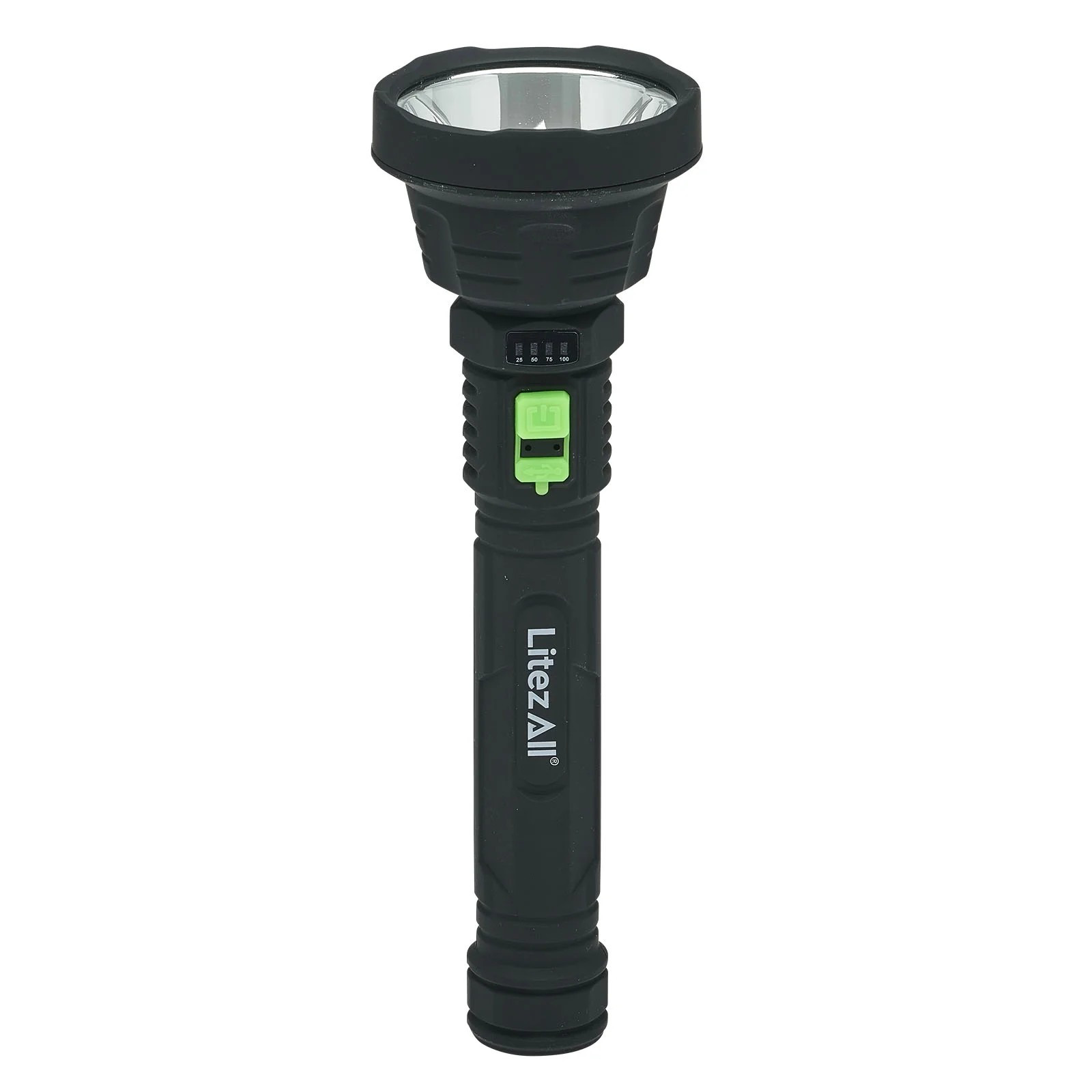 New！LitezAll Rechargeable ULTAC2 1000 Lumen LED Flashlight with Battery Meter