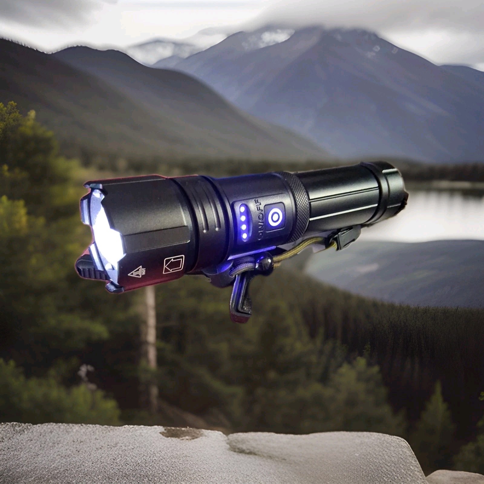 Power Style Flashlight Battery Charger USB Rechargeable Battery LED Flashlight