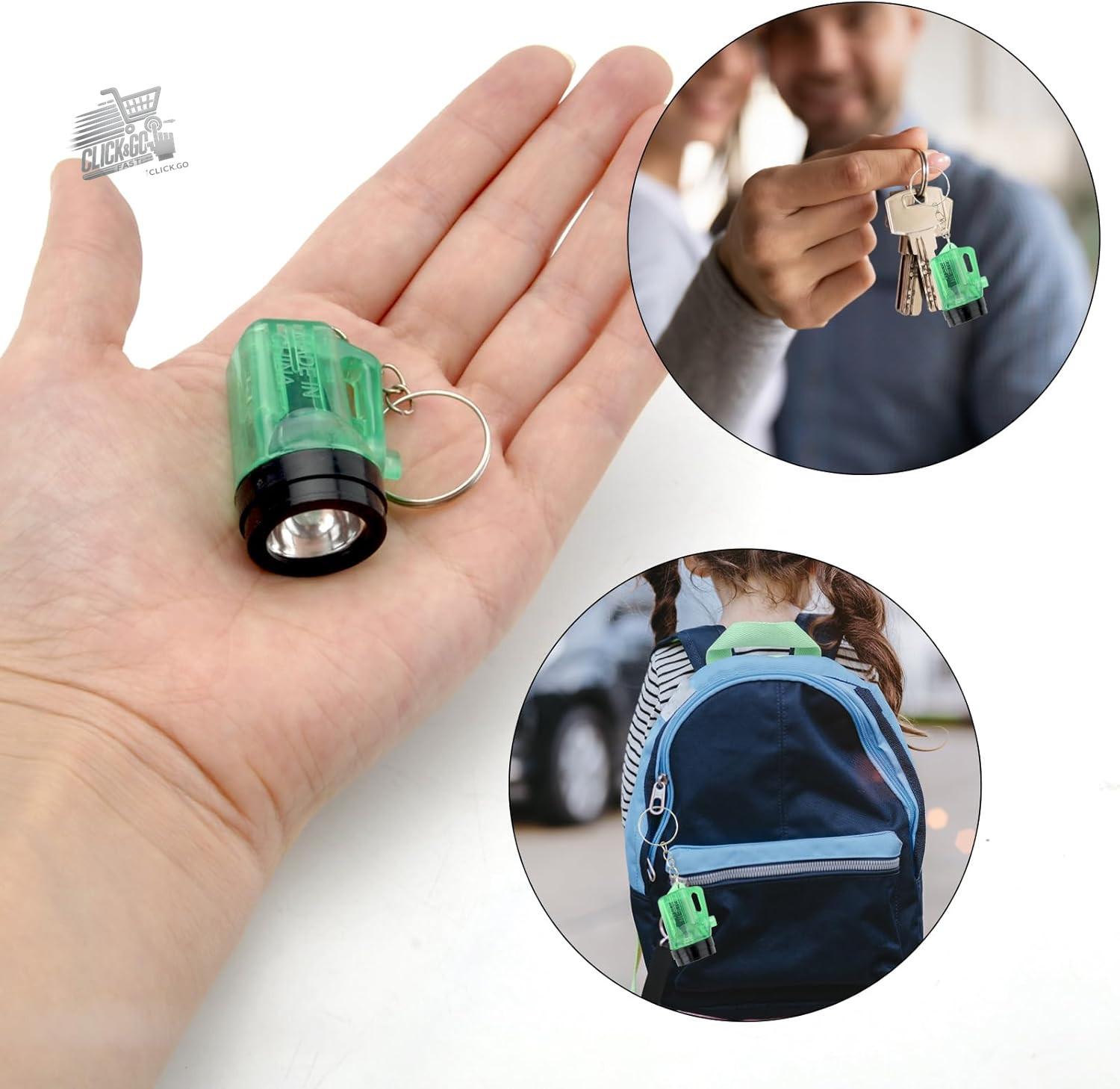 Set of 30 Mini 4cm Keychain Flashlights – Colorful Aluminum LED Lamp for