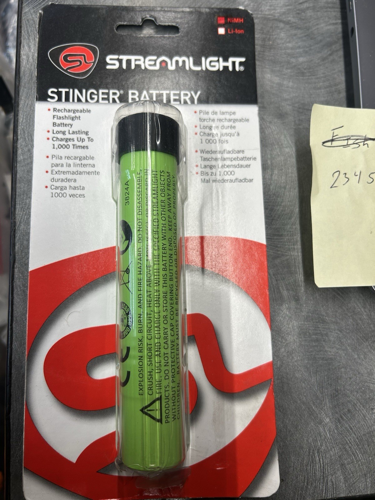 Streamlight 75375 NIMH Stinger Rechargeable Battery Replaces 75175 Genuine OEM