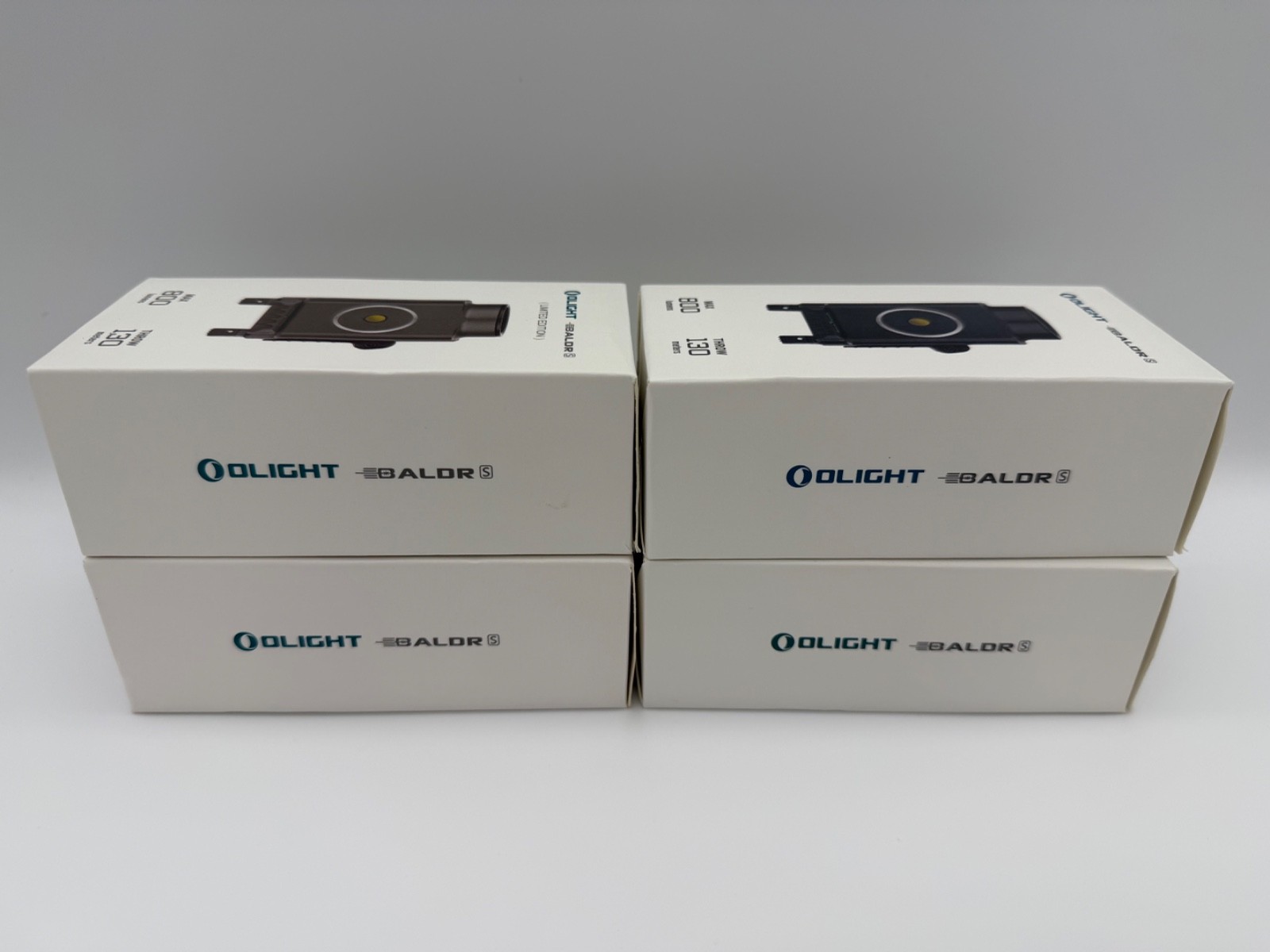LOT of 4 Olight Baldr S ALL COLORS Matte Black, Black, Gunmetal Desert Green NEW